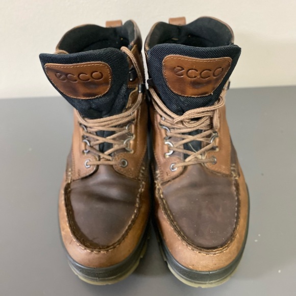 ECCO Track 25 High GORE-TEX Men's EU 45 US 11 -Brown Leather Hiking Boots - Picture 1 of 14